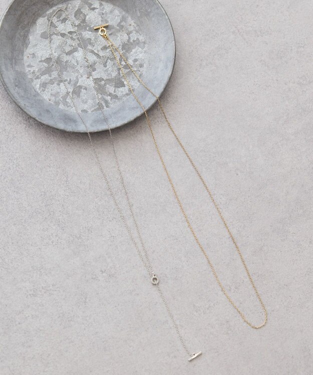 AMERICAN HOLIC ミニマルスライドネックレス Silver
