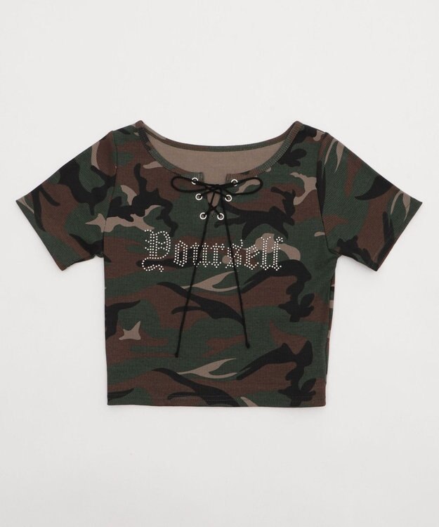 WEGO グラフィックレースアップちびT 柄3