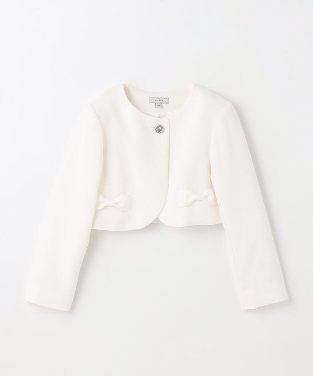 ANY KIDS 【2点セット】ジャケット＋シフォンプリーツワンピース サックスブルー