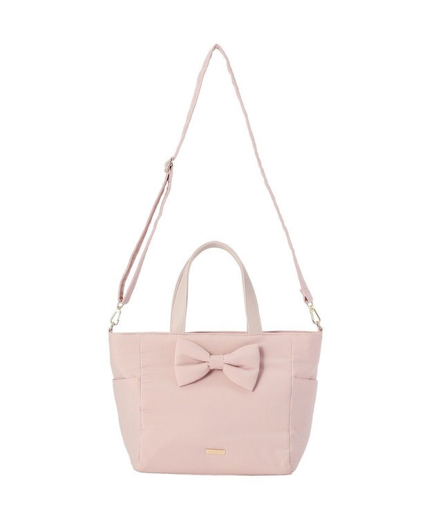Maison de FLEUR 撥水加工２Ｗａｙトートバッグ Pink