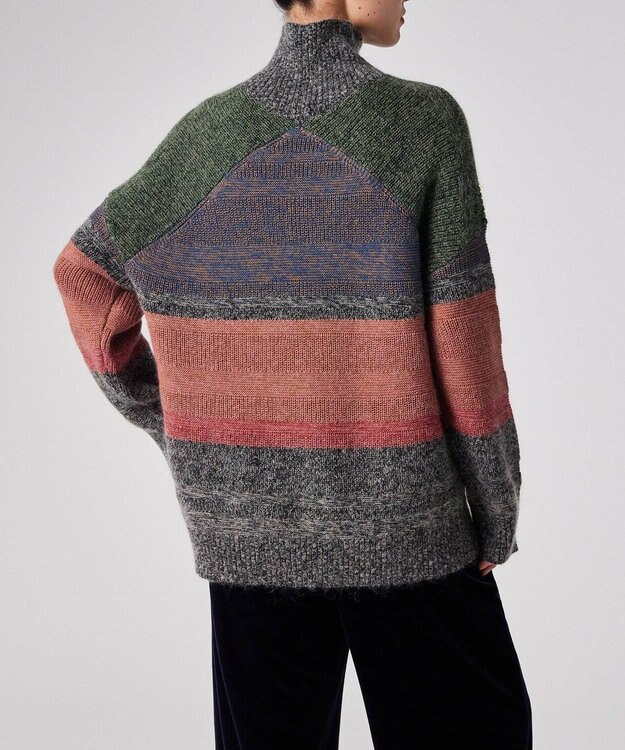 Paul Smith モヘアミックス ハイネック ニット オレンジ