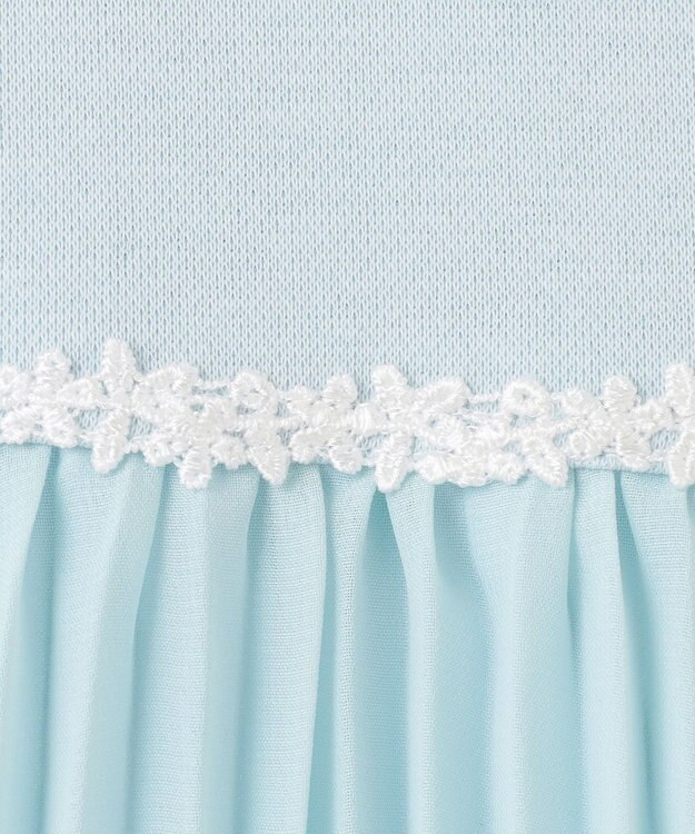 ANY KIDS 【2点セット】ジャケット＋シフォンプリーツワンピース サックスブルー