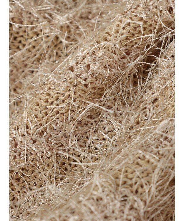 earth music&ecology ふさふさショートカーディガン Beige