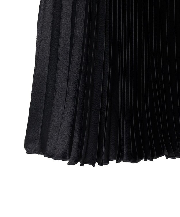 JOSEPH プレーテッドウールルレックス　プリーツスカート Black