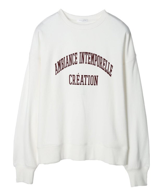 Green Parks アソートロゴ裏毛プルオーバー Off White