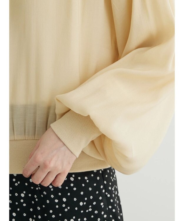 Green Parks Ｂ．シアーギャザーブルゾン Light Beige