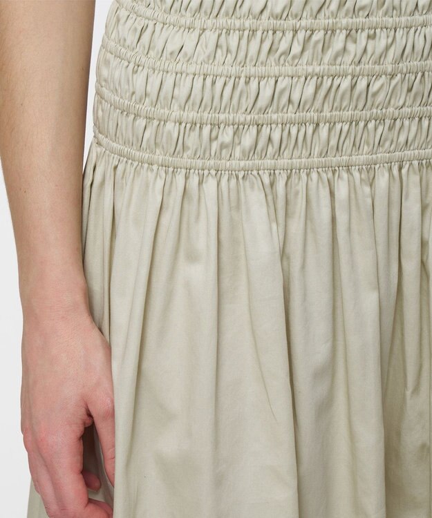 JOSEPH 【洗える】コットンサティーン　スカート Affogato