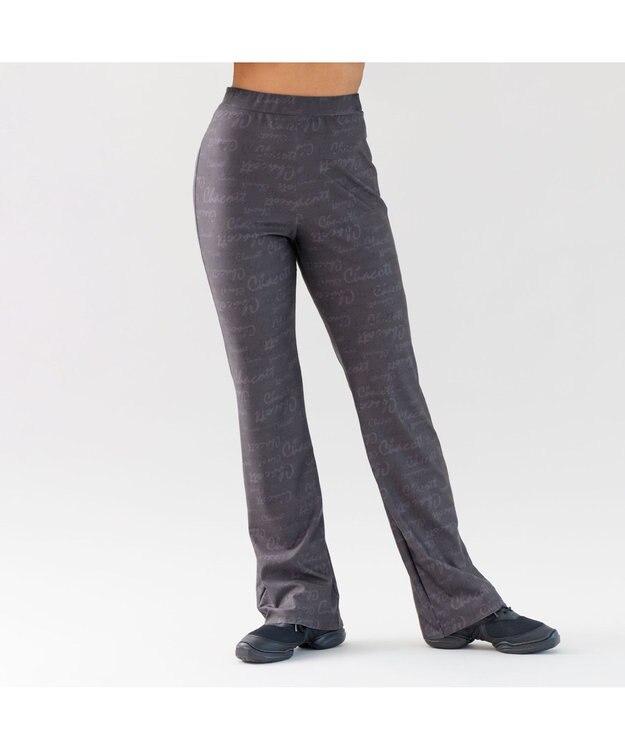 Chacott Chacottロゴブーツカットパンツ ココアブラウンプリント