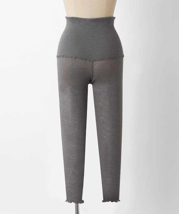 TOQUE 〈大草直子さんアドバイザー〉針抜きスムス9分丈レギンス グレー