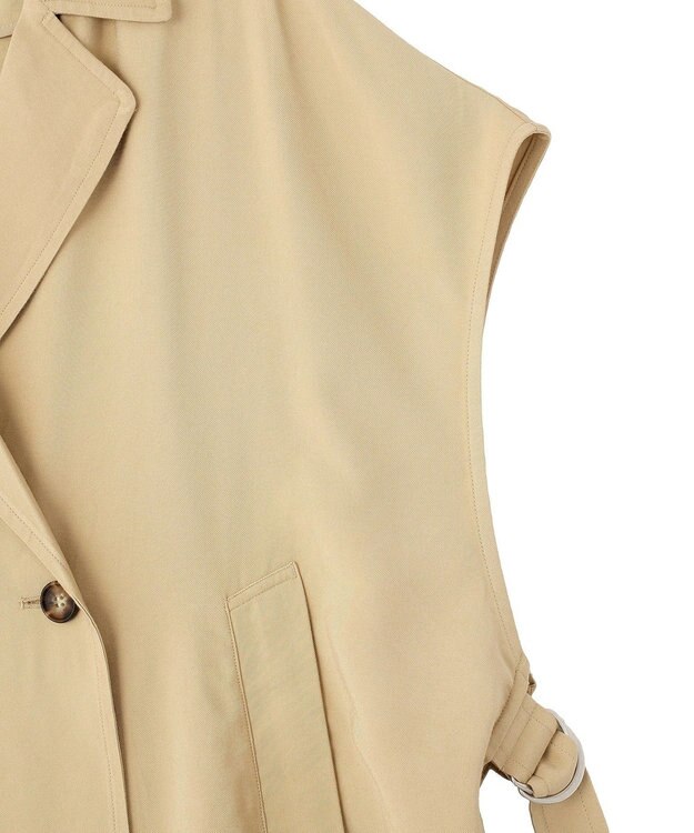 AMERICAN HOLIC 【花粉防止加工】サイドスリットベスト Beige