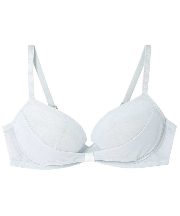 une nana cool 胸もとフィットをリボンでキープ リボンブラ GY