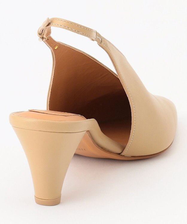 BEIGE， 【一部店舗限定】HENRI EN VARGO / NIKI Vカットバックバンドパンプス Beige