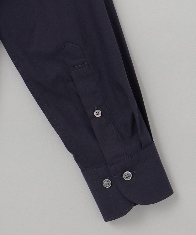 GOTAIRIKU 【形態安定】PREMIUMPLEATS_レギュラーカラー 通年ドレスシャツ（ネイビー） ネイビー系