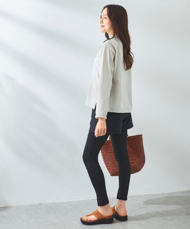 OP／FILA 【ocean pacific】モックネックラッシュガード付き 水着5点セット ベージュ