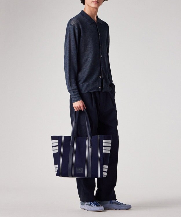 Paul Smith ウーブンストライプ トートバッグ ネイビー