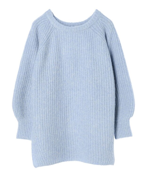 earth music&ecology ふわふわメランジチュニック Sax