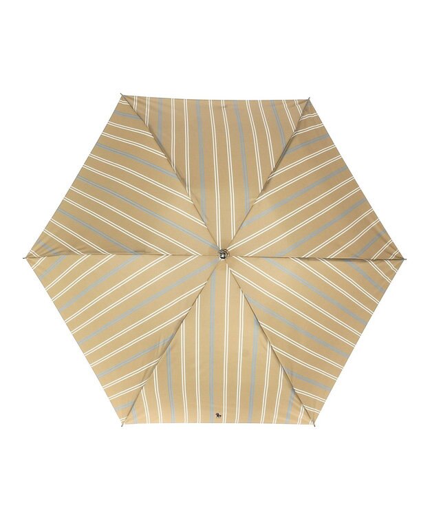 MOONBAT POLO RALPH LAUREN(ポロ ラルフローレン) 折りたたみ傘 ストライプ／日本製 ベージュ
