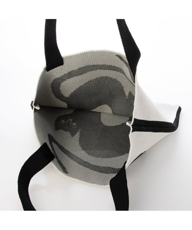 UNBILLION カシュカシュ cachecache / アニマルモチーフニットトート ブラックミックス