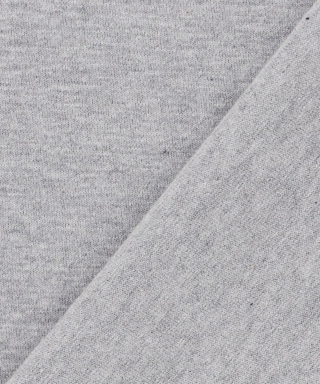 JOSEPH ABBOUD MOUNTAIN 【ゆったり】プレーティング天竺 リーフプリントアウトドア Tシャツ ライトグレー系