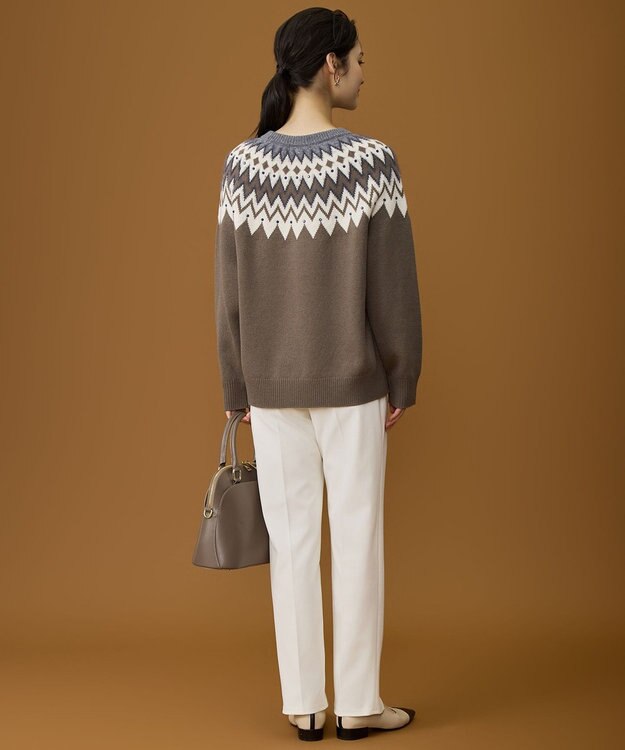 自由区 S フェアアイル ニット グレー系