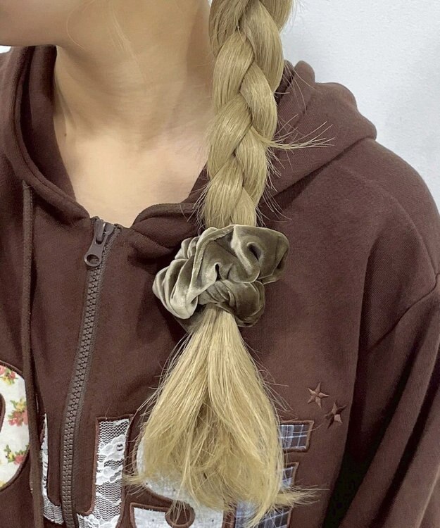 WEGO Lベロアシュシュ ブラウン