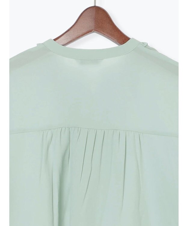 Te chichi フロントフリルキーネックブラウス ミント