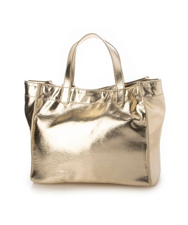 UNBILLION カシュカシュ cachecache / ソフトメタリックショッパートートS ライトゴールド