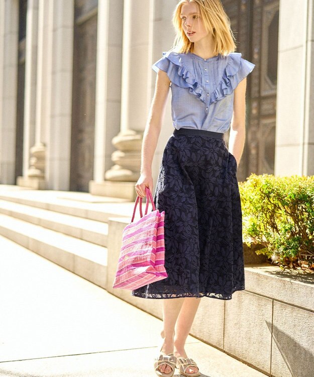 TOCCA 【洗える！】CHOUFLEUR ブラウス スカイブルー系