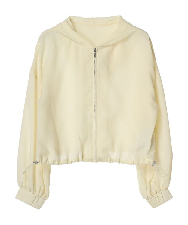 earth music&ecology シアーフードブルゾン Light Yellow