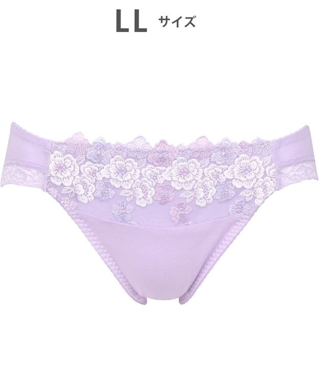 Wing ショーツ KB2060とペア 綿混素材（身生地部） やさしいはきごこち ナチュラルアップブラ はきこみ丈あさめ KF3360 ウイング／ワコール パープル