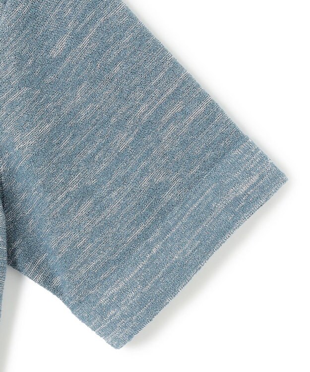 JOSEPH HOMME シャイニースラブブークレ　ニットＴシャツ サックスブルー系