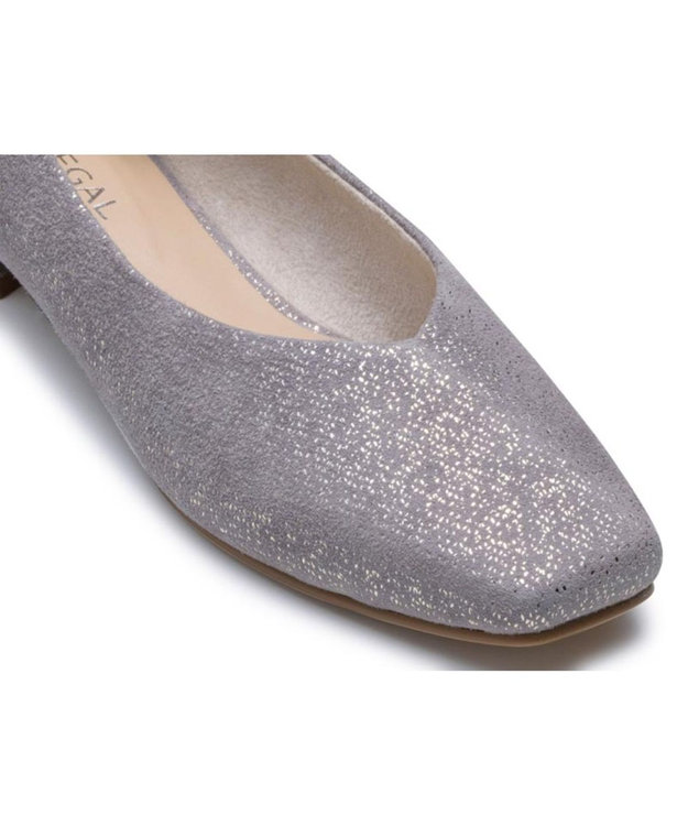 REGAL FOOT COMMUNITY 【リーガルレディース】F69Q スクエアカッターシューズ フラットシューズ グレースエード