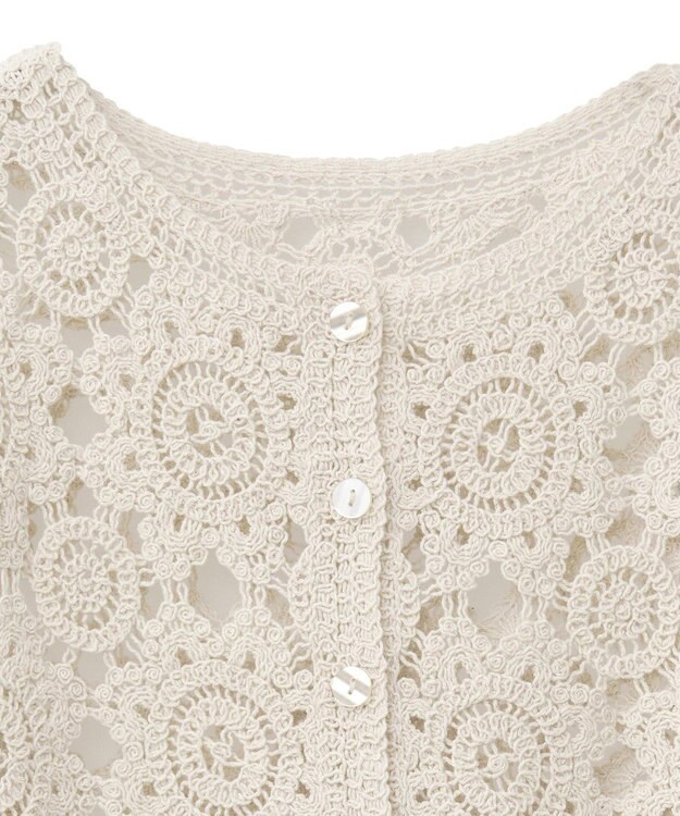 AMERICAN HOLIC トーションレースカーディガン Ivory