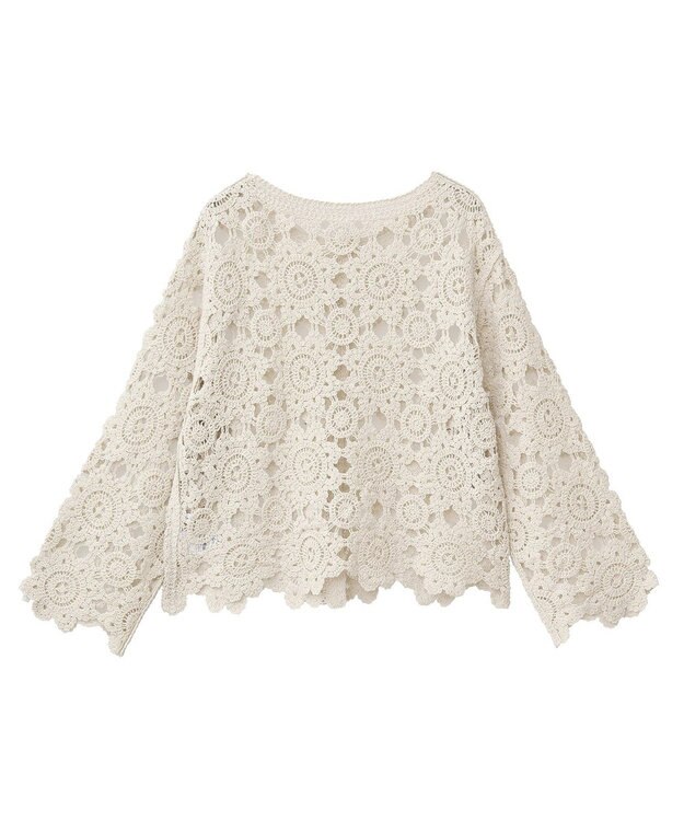 AMERICAN HOLIC トーションレースカーディガン Ivory