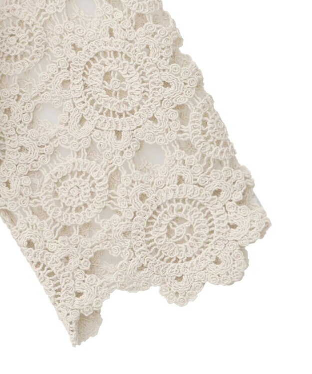 AMERICAN HOLIC トーションレースカーディガン Ivory