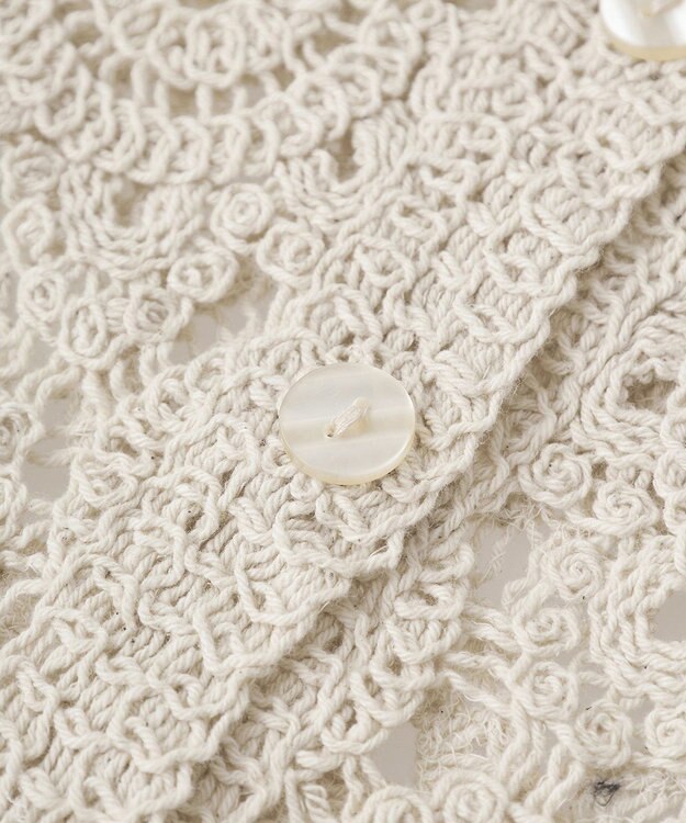 AMERICAN HOLIC トーションレースカーディガン Ivory