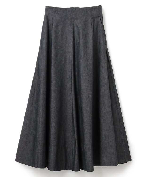 BEIGE， POMEGRANATE / ロングスカート Chambray Black