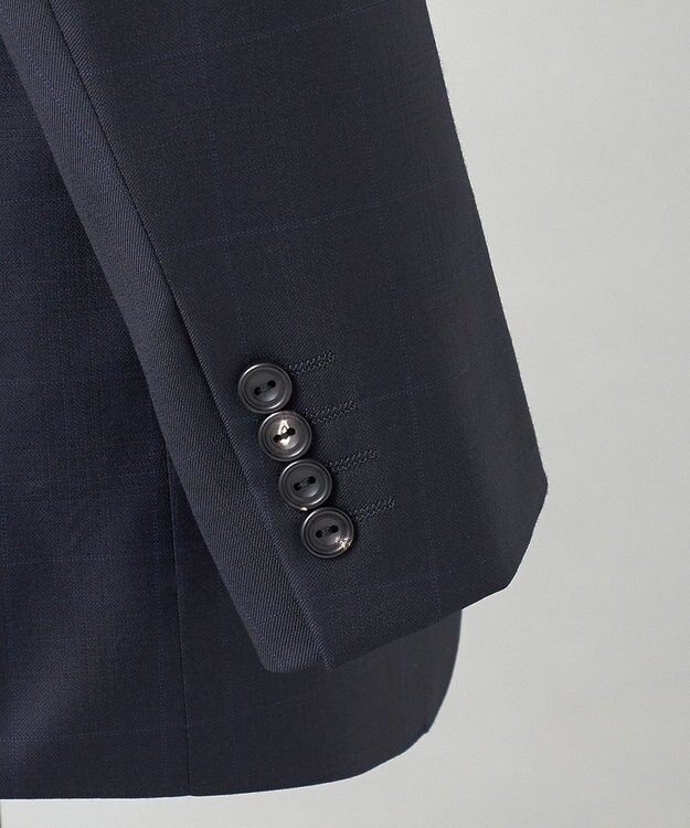 GOTAIRIKU 【Loro Piana Fabric】365 通年スーツ(ネイビー×格子) ネイビー系4
