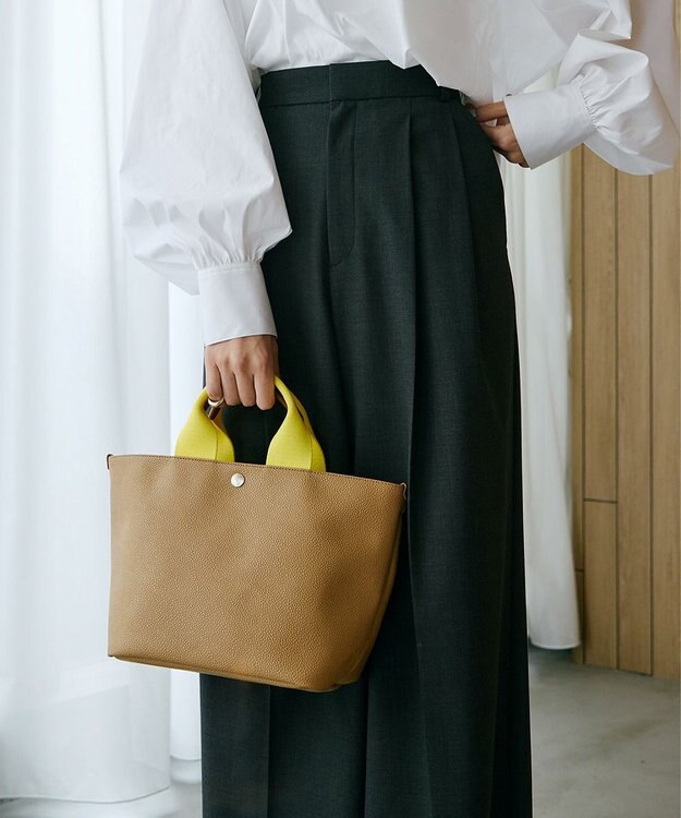 TOPKAPI 【Breath TOPKAPI】SCOTCH GRAIN スコッチグレイン プレーン トートバッグ M キャメル