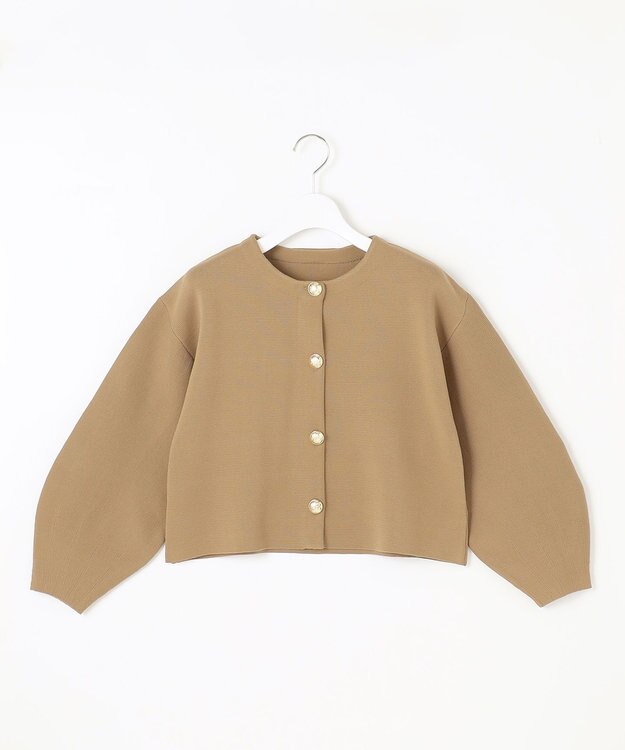 Feroux 【セットアイテム】パフスリーブニット セットアップ キャメル系