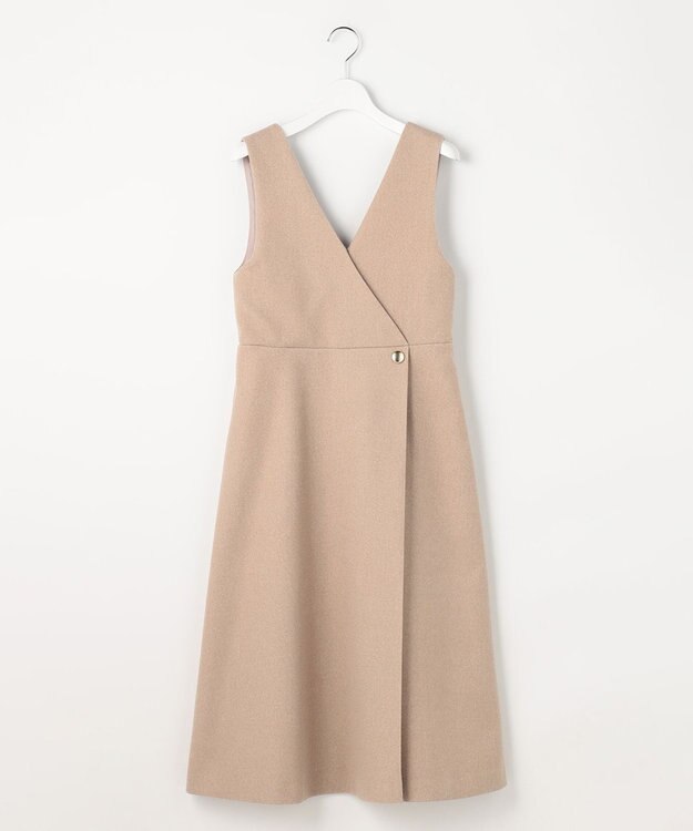 ANY SIS 【2SET】ジャンパースカート × ニット セット ベージュ×ブラック