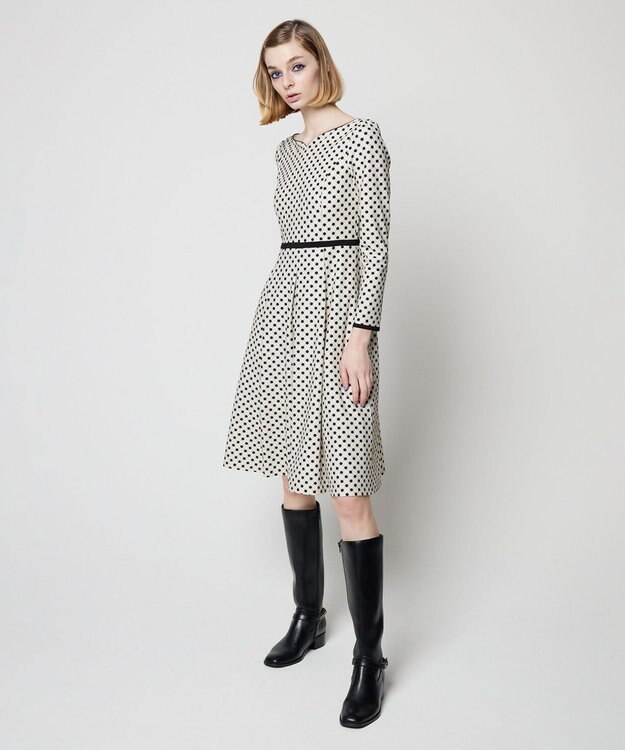 TOCCA 【洗える！】CLOVER STAMP ドレス ベージュ系5