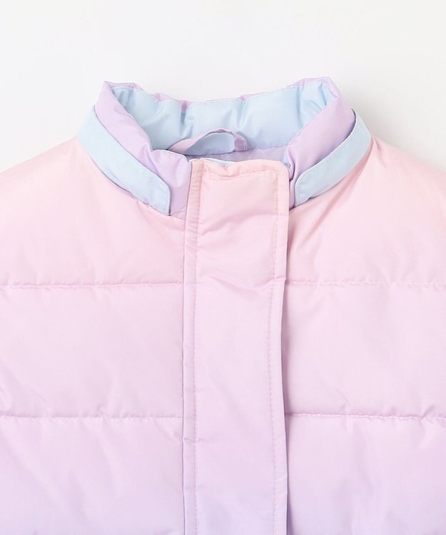 ANY KIDS 【洗濯機OK】中綿リボンコート レインボー