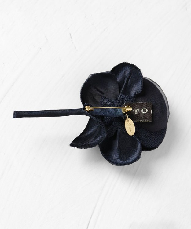 TOCCA 【大人百花掲載】ATELIER SENKA FLOWER CORSAGE コサージュ ネイビー系