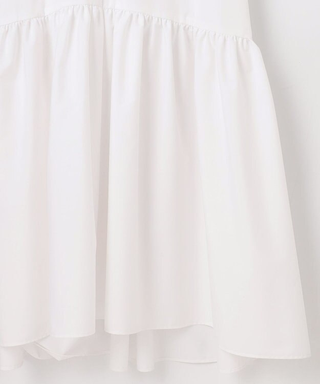 #Newans フレアヘムシャツワンピース ホワイト