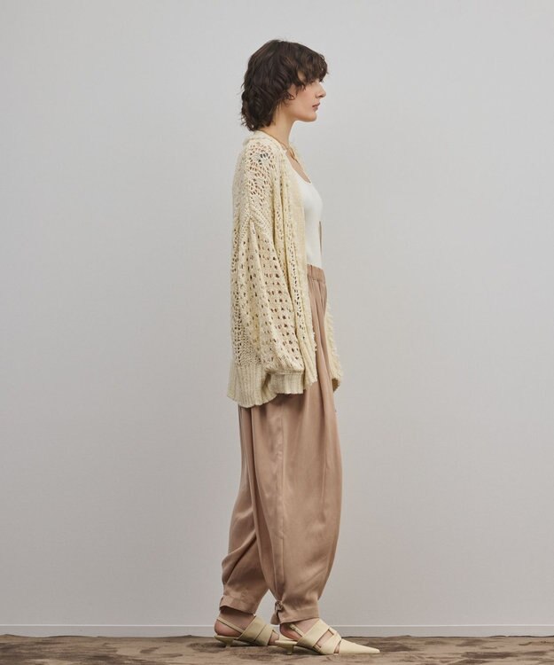 GRACE CONTINENTAL zipミドルニットカーディガン キナリ