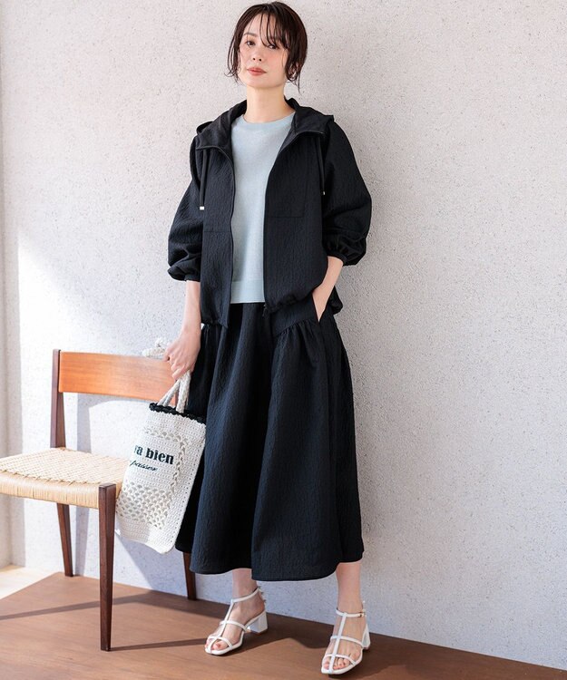 組曲 L 【先行予約・前後着用可】ドルマンスリーブライトラメ ニット シルバーブルー系