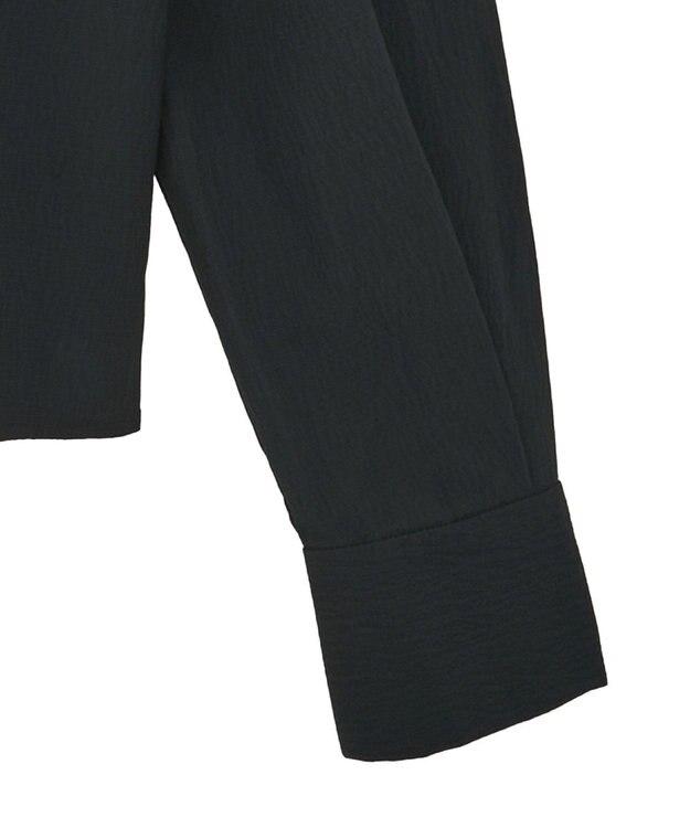 earth music&ecology フリルセーラーカラーブラウス Black