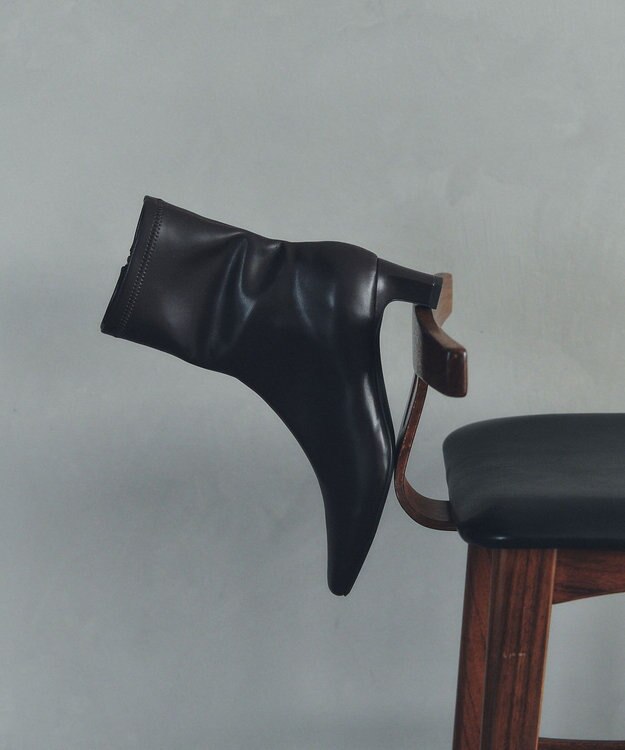 YECCA VECCA ストレッチミドルブーツ Black