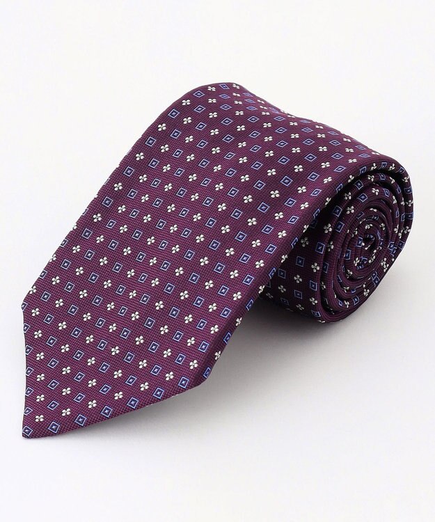 J.PRESS MEN 【J.PRESS SPUN SILK COLLECTION】ヴィンテージジャガード ネクタイ パープル系7